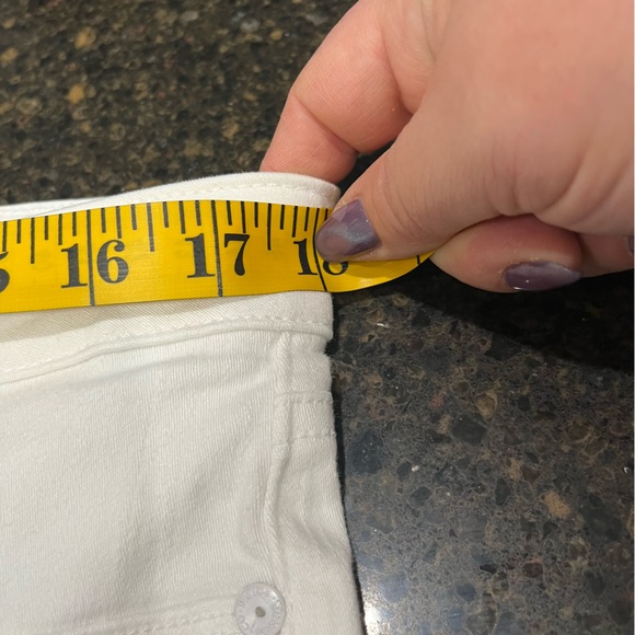 PAIGE White Verdugo Ankle Crop Mid Rise Women's Jean Denim Pants Stretch Casual - Picture 11 of 16